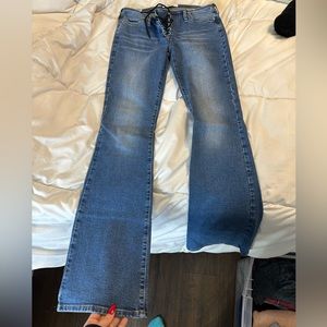 Pacsun. Low rise. Y2k tie up flare jeans. Super trendy. Very cute. Worn once